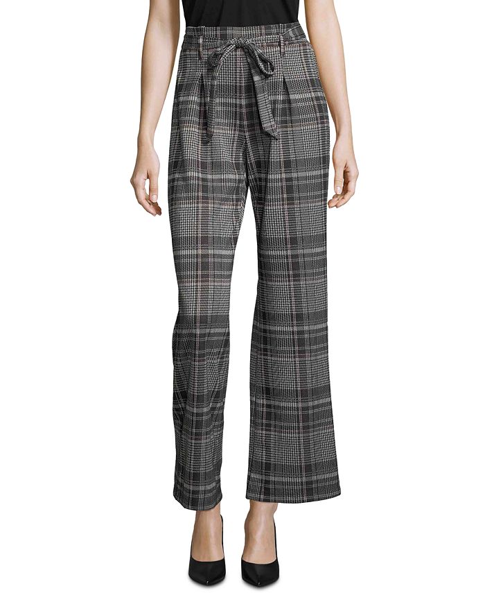 Plaid discount tie pants