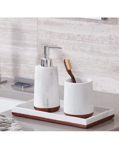 Roselli Trading Company Eleganza 3-Pc. Bath Accessory Set ...