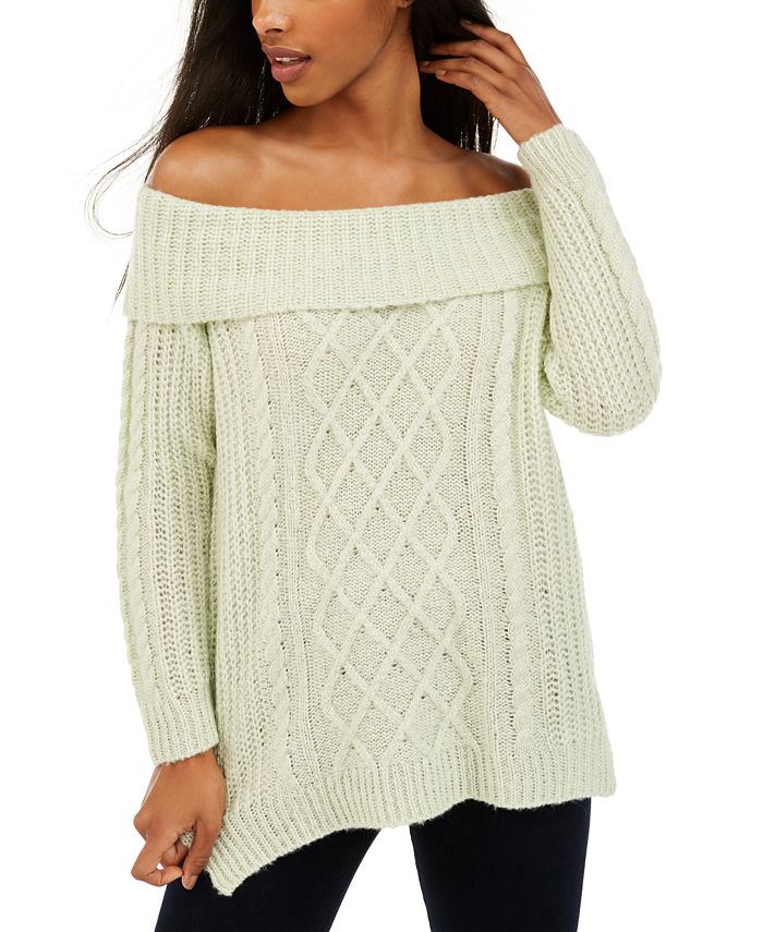 No sales shoulder sweater