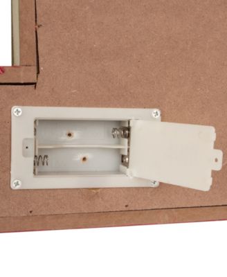 11.81" Christmas Wooden LED Lighted Block Word Sign 10 Bulbs