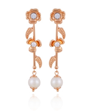 image of T Tahari Fall in Love with Florals Linear Earring
