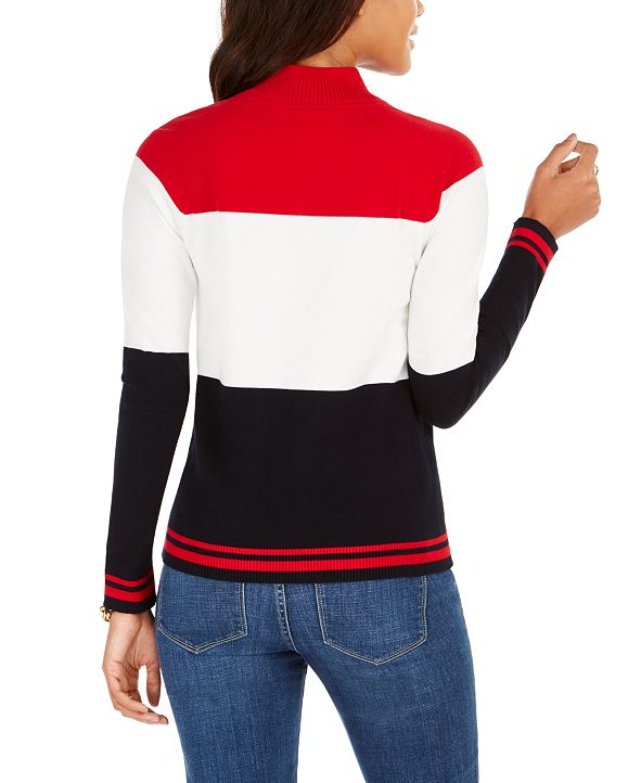 tommy mock neck