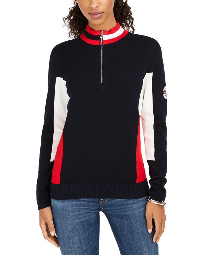 tommy mock neck