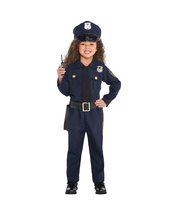 Amscan Big Girls Police officer Costume - Macy's