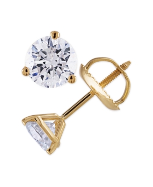 image of Certified 1/3 ct. t.w. Diamond Stud Earrings in 14k White or Yellow Gold
