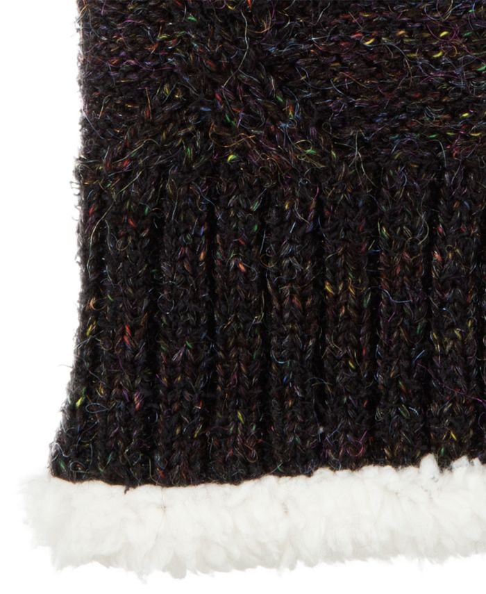 Isotoner Signature Women’s Recycled Yarn Mohair Cable Knit Mittens & Reviews Hats, Gloves