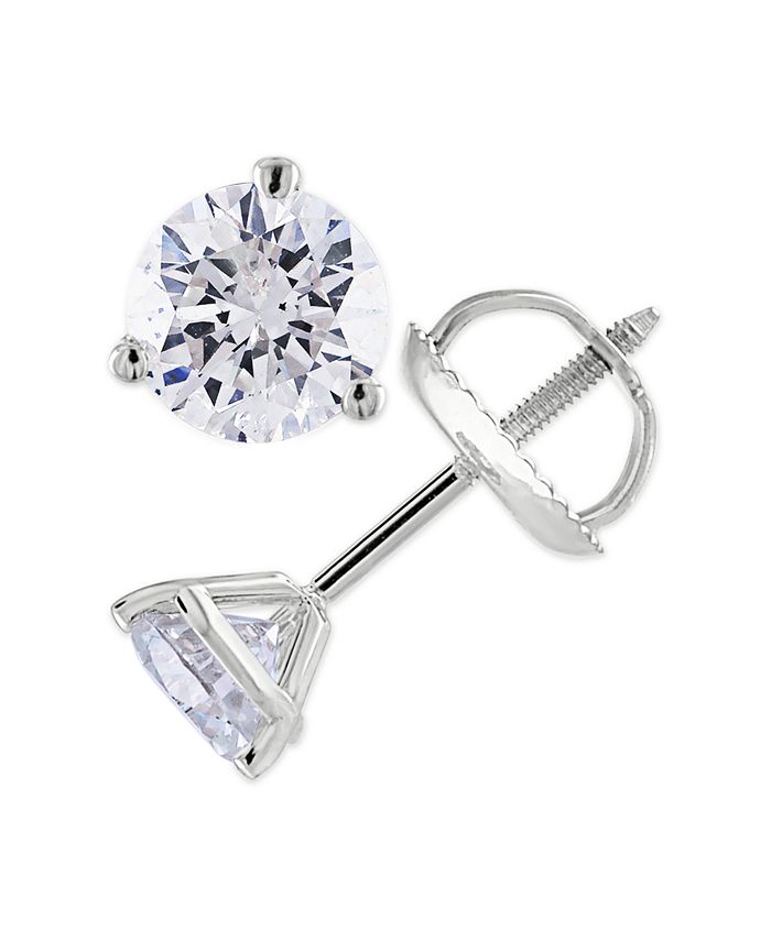 Macy's diamond cheap stud earrings