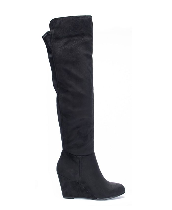Chinese Laundry Unforgettable Over the Knee Wedge Boots - Macy's