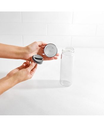 OXO Good Grips Precision Pour Glass Dispenser Set, 2 Piece Oil & Vinegar  Set, Clear, White