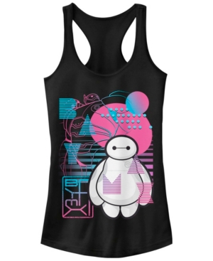 Disney Juniors' Big Hero 6 Baymax Electric Ideal Racerback Tank Top