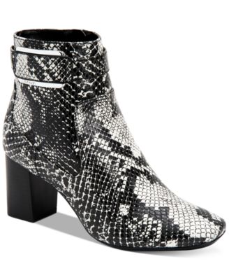calvin klein snakeskin booties