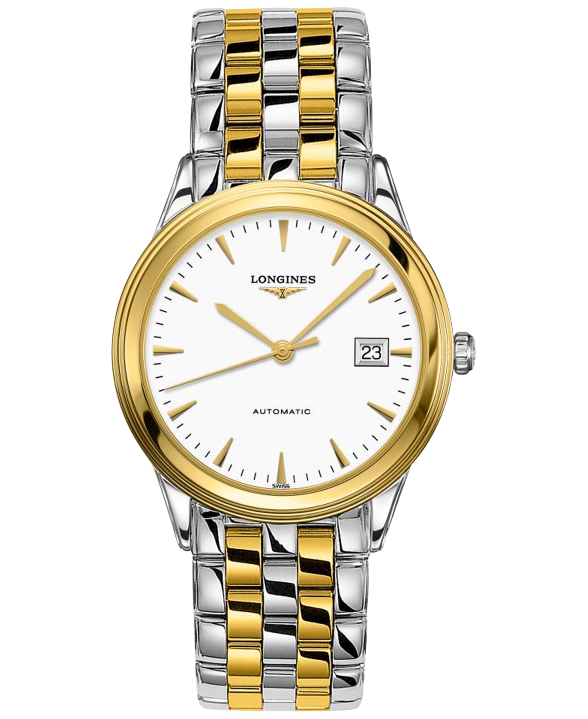 Longines Men's Swiss Automatic Flagship Two-tone Stainless Steel Bracelet Watch 39mm In No Color