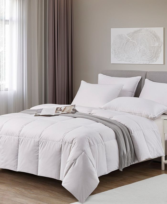 Elle Decor Elle Décor White Down Fiber Light Warmth Comforter, Full