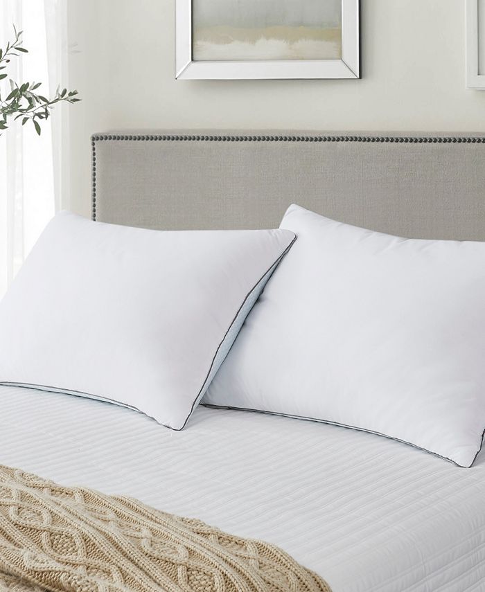Kathy Ireland SummerWinter White Goose Feather Pillow 2Pack Jumbo