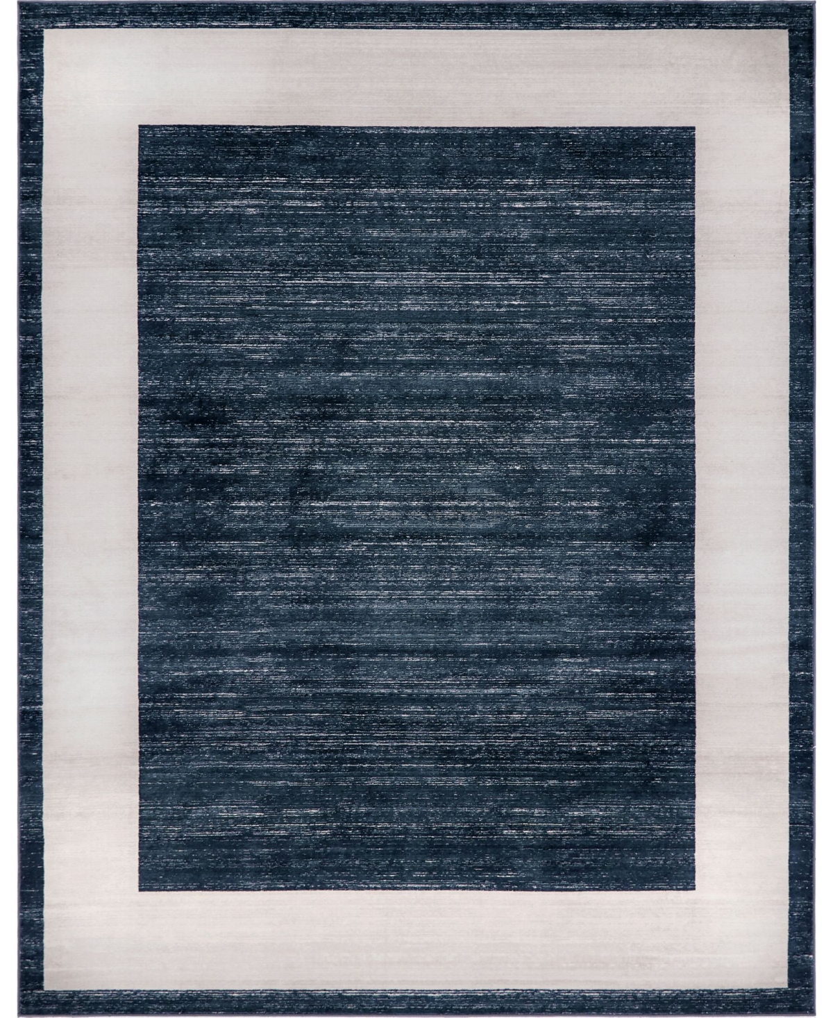 Jill Zarin Yorkville Uptown Jzu007 Navy Blue 8' x 10' Area Rug - Navy Blue