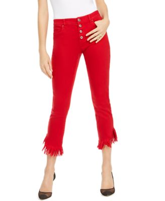 INC International Concepts - Angled Mop-Hem Straight-Leg Jeans