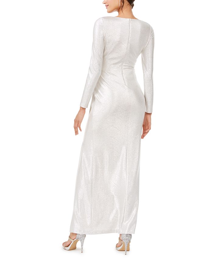 eliza j twist front maxi dress