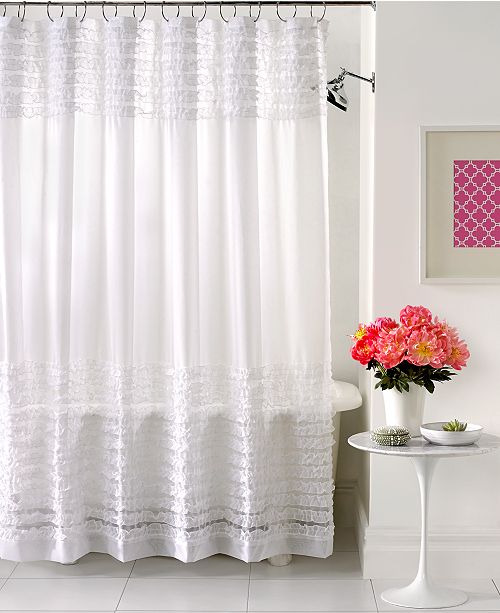 Creative Bath Accessories Sheer Ruffles Shower Curtain Reviews