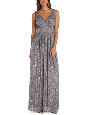 Nightway Sequin Gown - Macy's