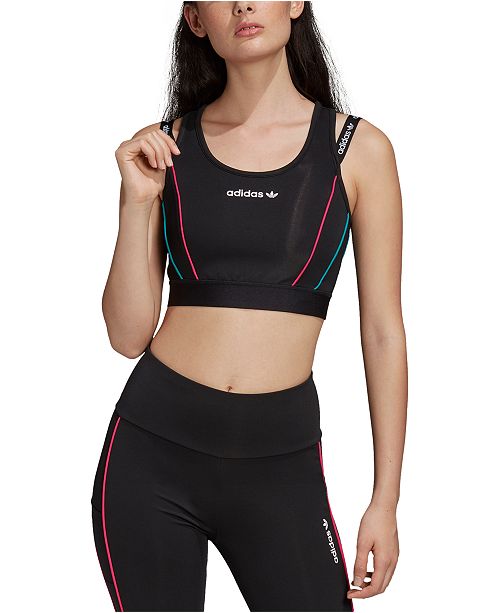 Adidas Women S Layered Look Racerback Cropped Top Reviews