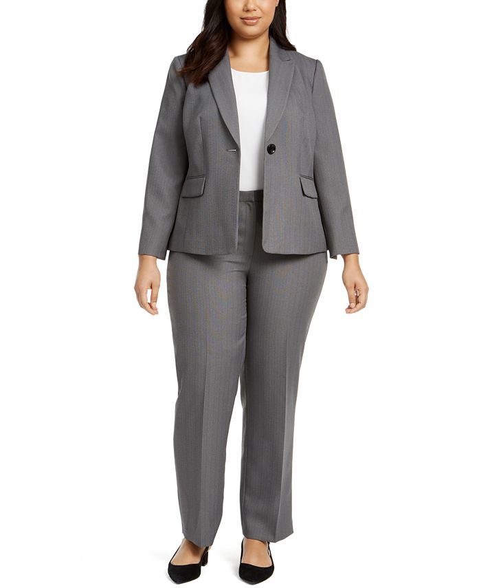 Le Suit Plus Size SingleButton Pants Suit Macy's