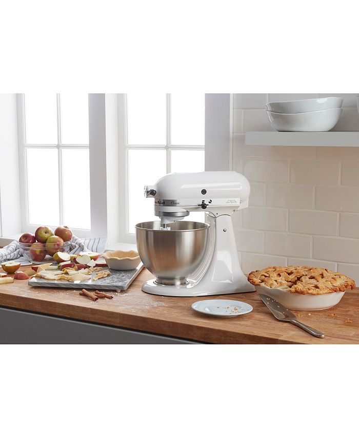 KitchenAid K45SSWH Classic 4.5Qt. Stand Mixer Macy's