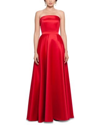 xscape strapless dress