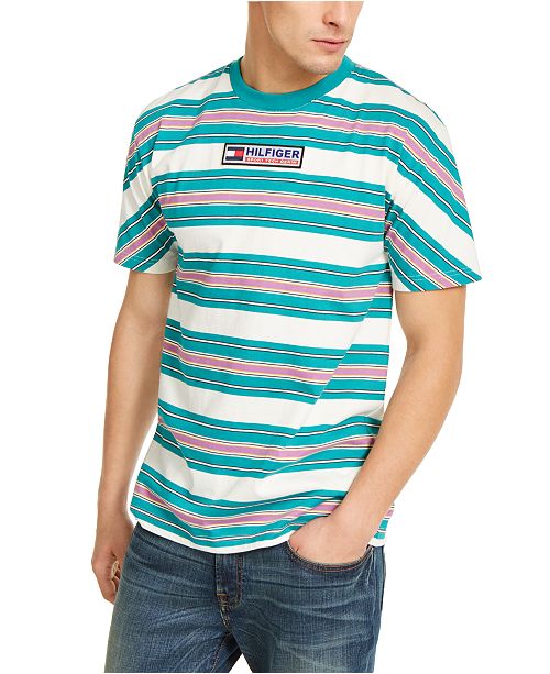 Tommy Hilfiger Men S Sport Tech Stripe T Shirt Reviews T Shirts