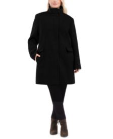 Plus Size Stand-Collar Walker Coat