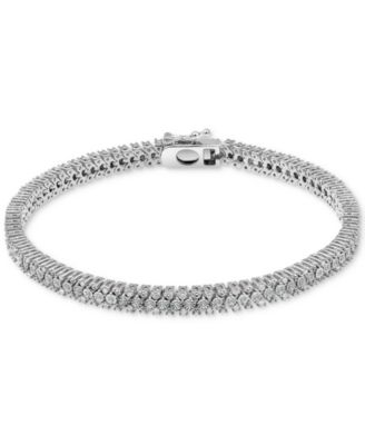 Macy's Diamond Link Bracelet (1 ct. t.w) in Sterling Silver