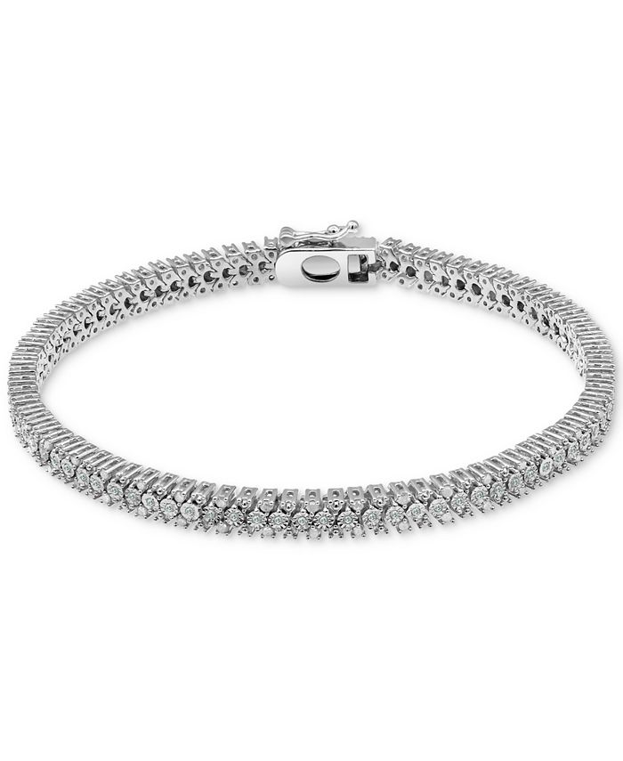 Macy's - Diamond Link Bracelet (1 ct. t.w) in Sterling Silver