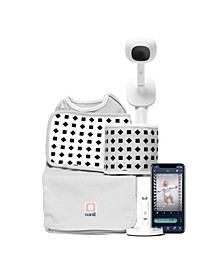 Baby Breathing Wear Starter Pack, Complete Baby Monitor System, Smart Baby Monitor & Wall Mount & Multi-Stand.
