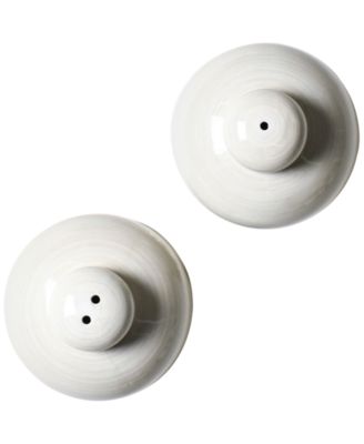 by Laura Johnson Signature White Ruffle Salt and Pepper Shaker Set