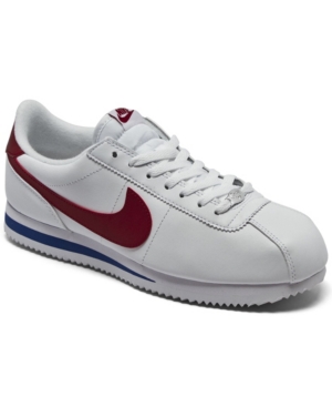 image of Nike Men-s Cortez Basic Leather Casual Sneakers from Finish Line