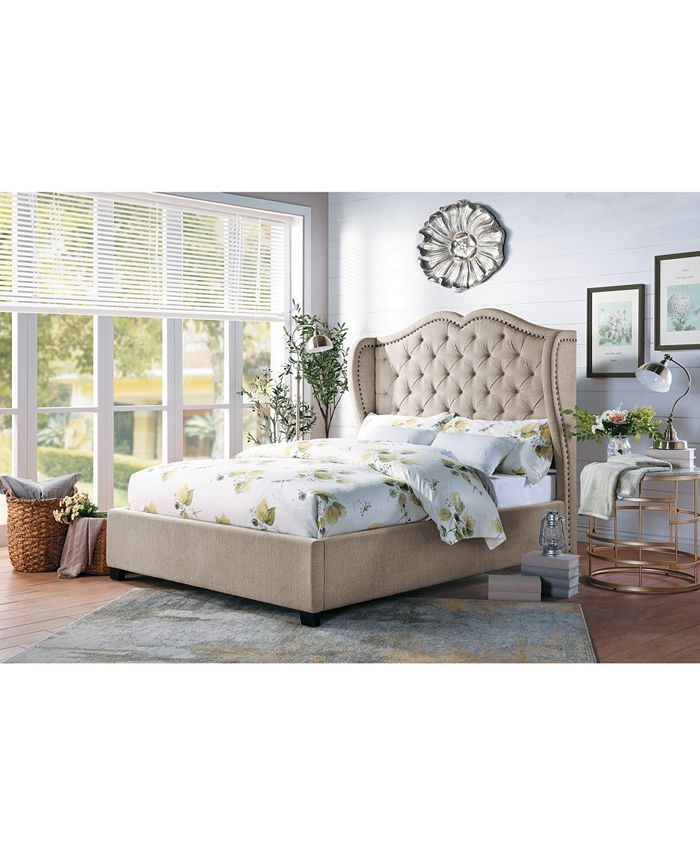 Furniture Fostoria Upholstered Bed Queen Macy's