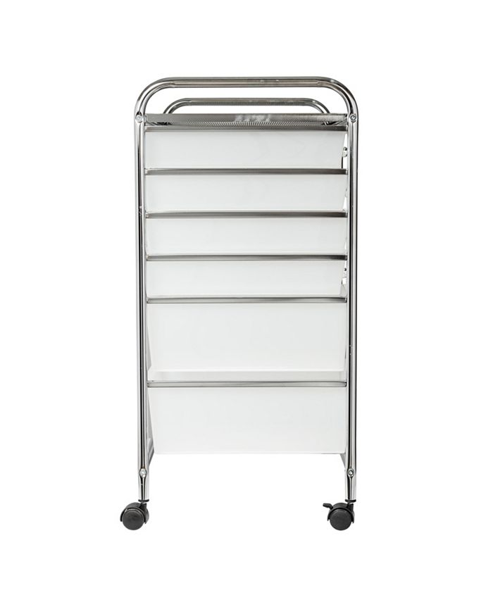 Honey Can Do Rolling Storage Cart and Organizer, 12 Plastic Drawers
