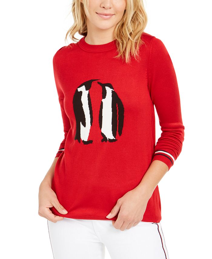 Tommy hilfiger cheap red sweatshirt women's