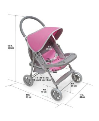 badger basket quad deluxe doll stroller