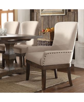 acme furniture landon dining arm chair