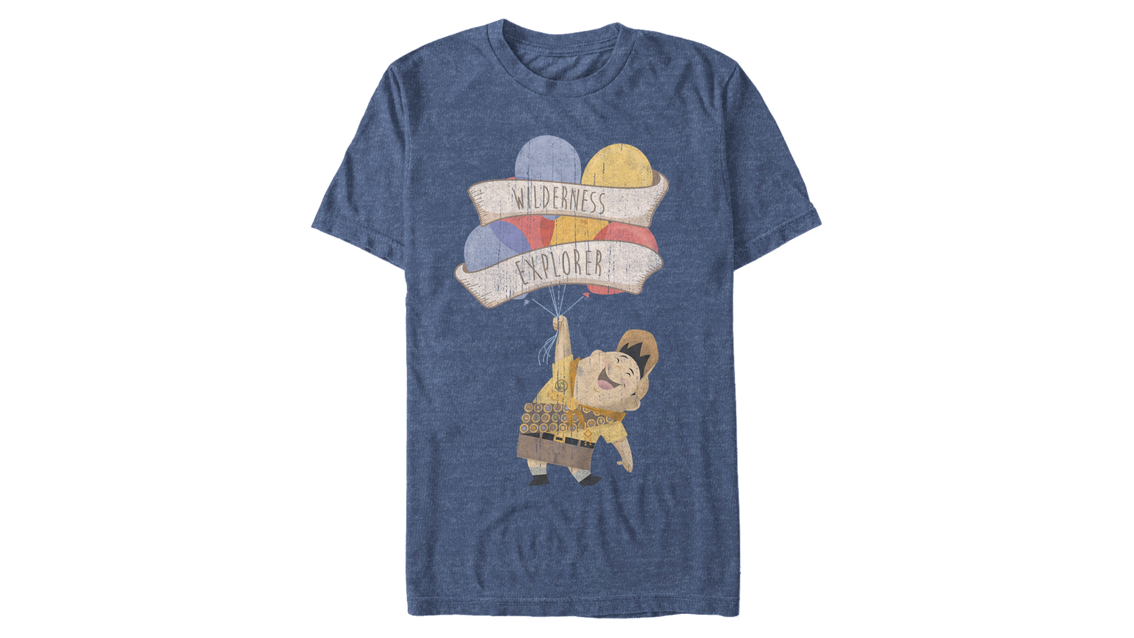 Disney Men's Up Russell Wilderness Explorer, Short Sleeve T-Shirt