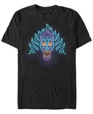 Disney Men's Hercules Neon Hades Head Shot Short Sleeve T-Shirt