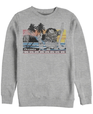 Disney Men's Moana Maui Pua Oceania Adventure Crewneck Fleece