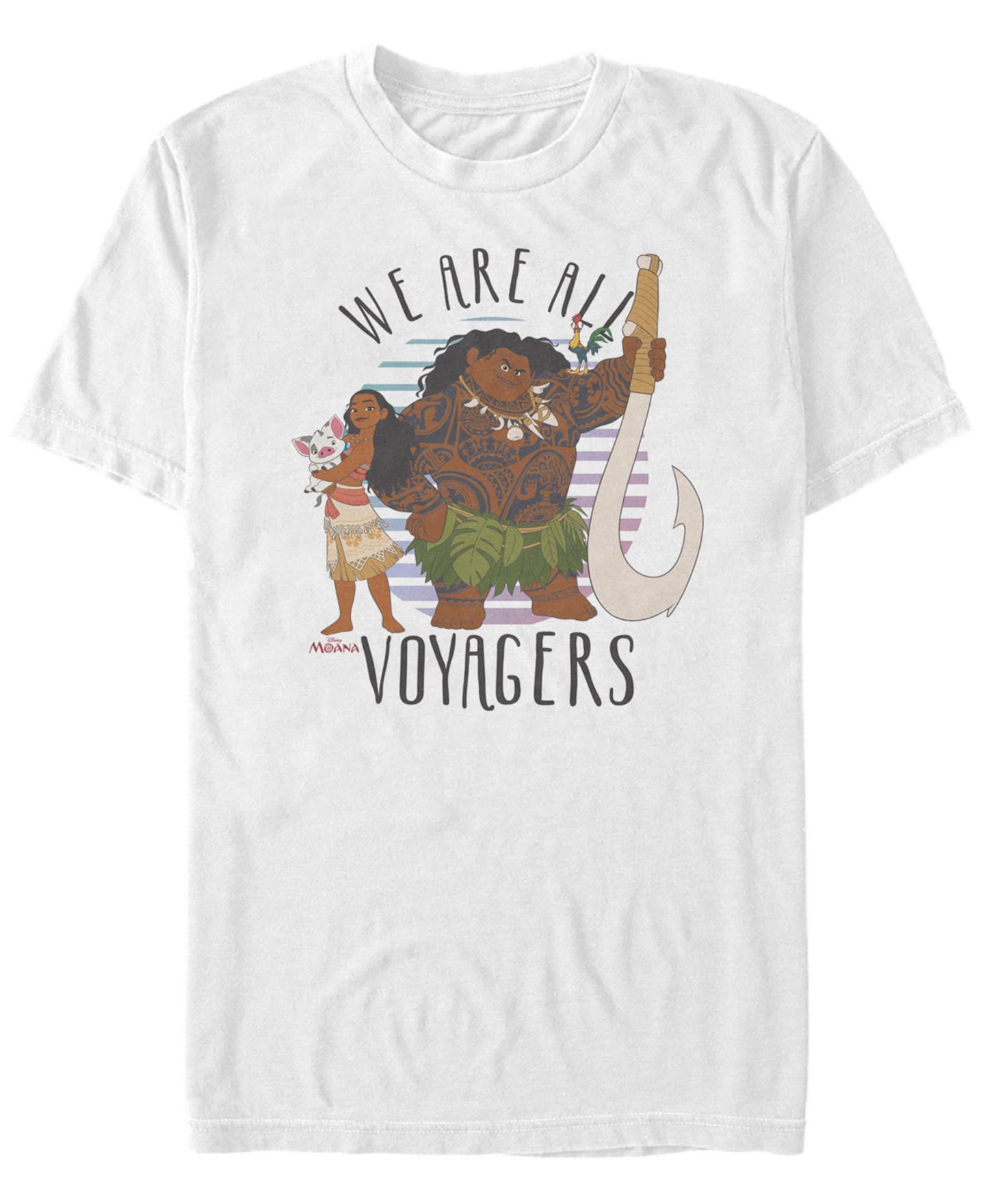 Мужская футболка Fifth Sun Disney Moana We are all Voyagers, Short Sleeve, цвет: Белый — фото 1