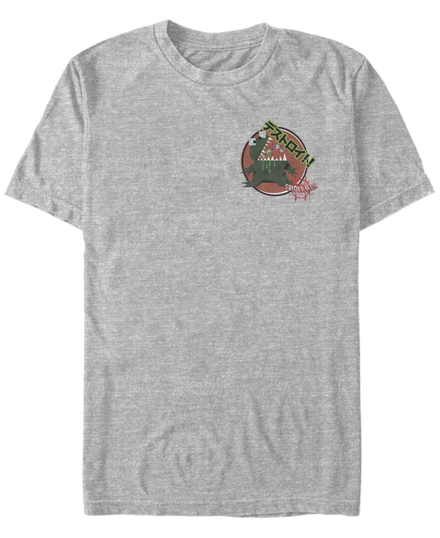 Мужская футболка Fifth Sun Marvel Spider-Man Spiderverse Godzilla Kanji Short Sleeve, цвет: Athletic H — фото 1