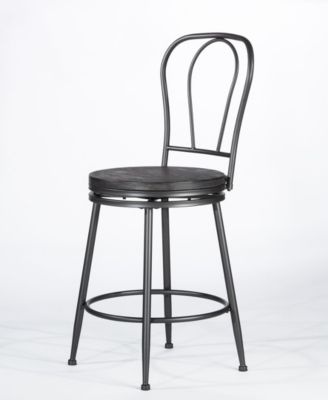 Hillsdale Melange Metal Back Swivel Counter Height Stool - Macy's