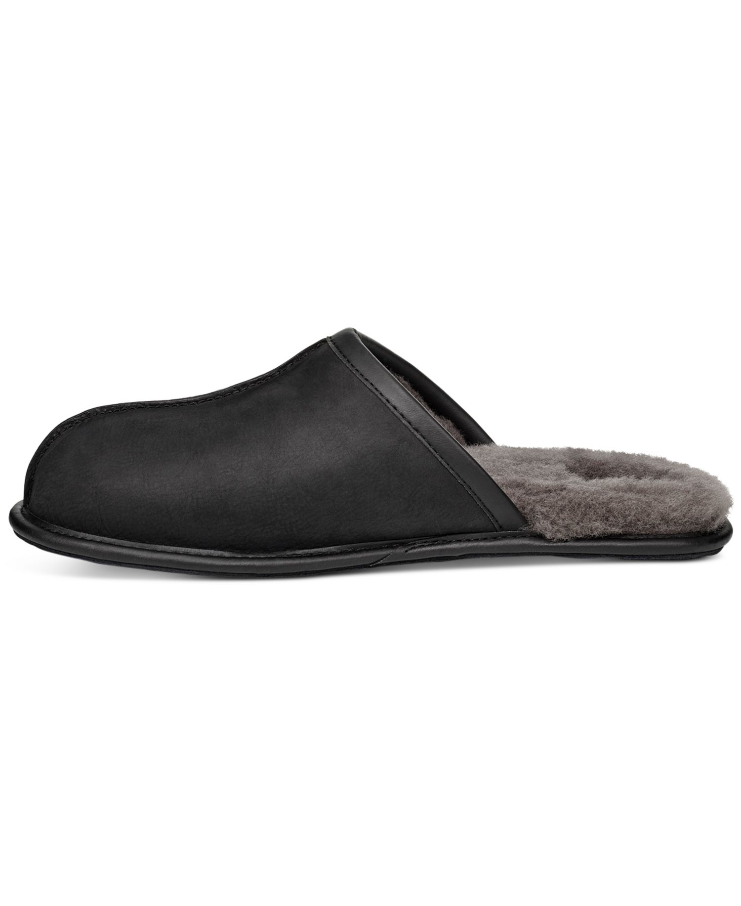 Men's Scuff Leather Slippers