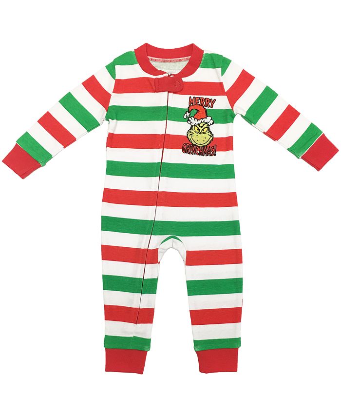 The Grinch Matching Baby One Piece Pajamas, Online Only - Macy's