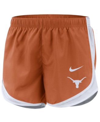 nike women's dry tempo shorts orange