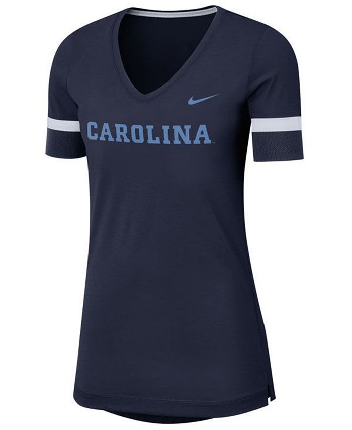 Nike Women's North Carolina Tar Heels Fan V-Neck T-Shirt & Reviews ...