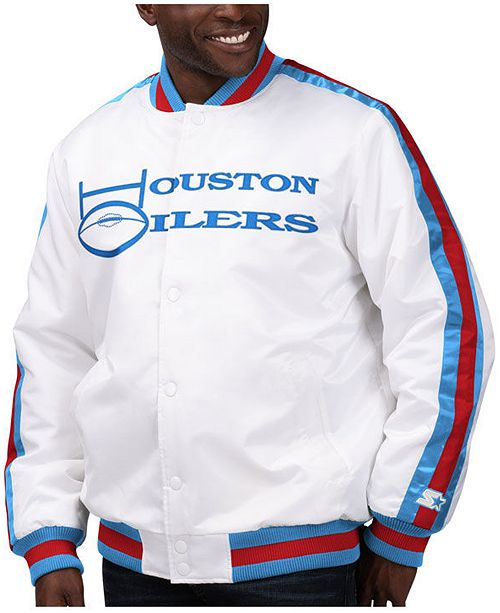 Starter Men's Houston Oilers The DLine Starter Satin Jacket & Reviews